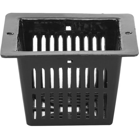 Lot de 50 pots carrés hydroponiques sans terre pour la culture de fleurs et de plantes (noir) (1/5)
