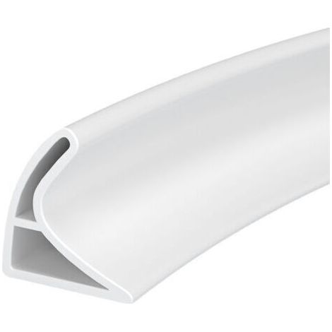 Joint Porte Douche Barrage de douche Anti Débordement pour Baignoire,Bande étanche en silicone pour évier, bande étanche de douche pliable, bande étanche de cuisine (blanc, 60 cm) (1/5)