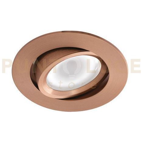 GFA134 FARETTO DA INCASSO IN ALLUMINIO ATTACCO GU10 RANE SPAZZOLATO TONDO D.8,5CM