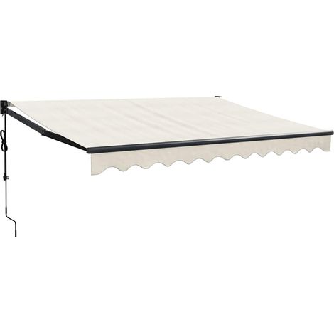 Maison Exclusive - Tenda Sole Automatica Retrattile Crema 3,5x2,5 m