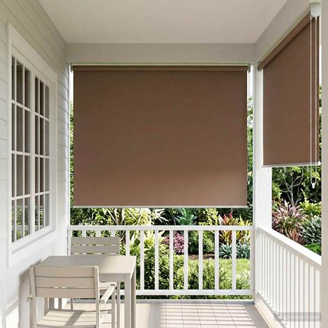 vidaXL Roller Blind UV Protection Taupe 180 x 230 cm Polyester
