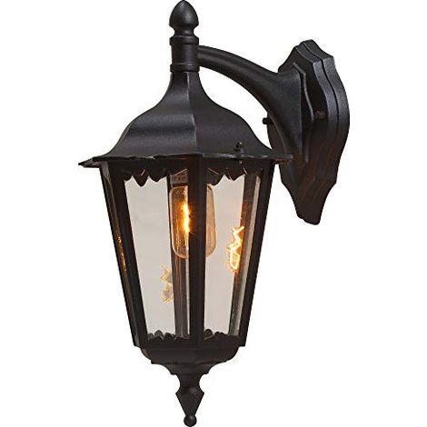 Lampada da Parete Firenze Luce verso Basso Nero Opaco KONSTSMIDE (1/4)