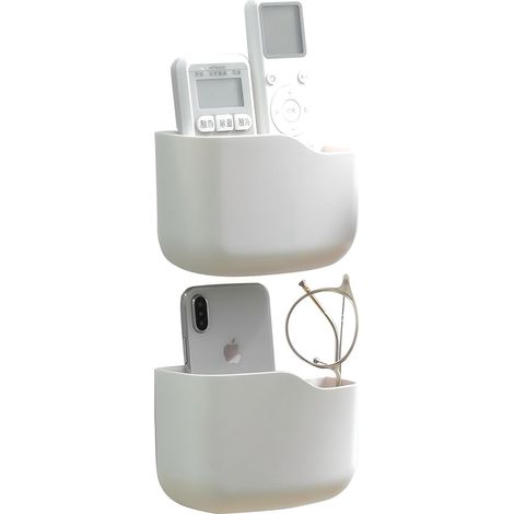 Kit autocollant pour télécommandes 2 – Télécommandes murales universelles, boîte de rangement pour dossiers, lecteurs multimédias, contrôleurs et téléphones en charge – Ivoire (1/5)