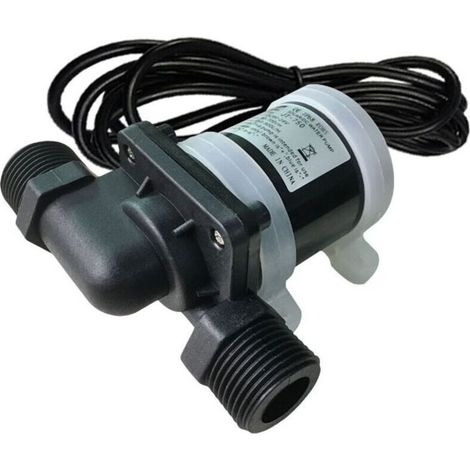 Mini pompe à eau 12V – Débit 700L/H – Tête hydraulique 5M – Température -40 à 100℃ – Circulation eau chaude sanitaire (1/5)