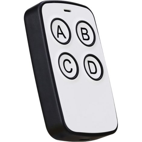 Télécommande sans fil universelle 4 canaux 433 MHz pour portail roulant électrique et porte de garage (noire) (1/5)