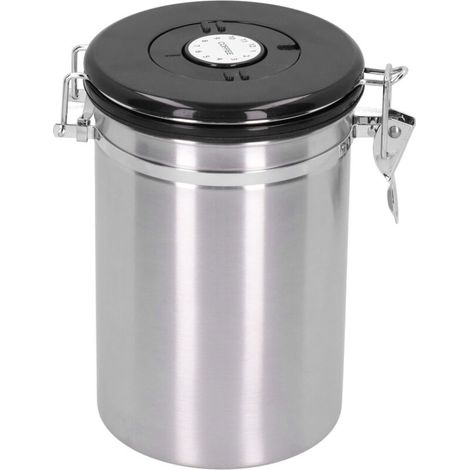 Récipient de Stockage Hermétique 1800ML en Acier Inoxydable 304 pour Thé, Céréales et Aliments Secs