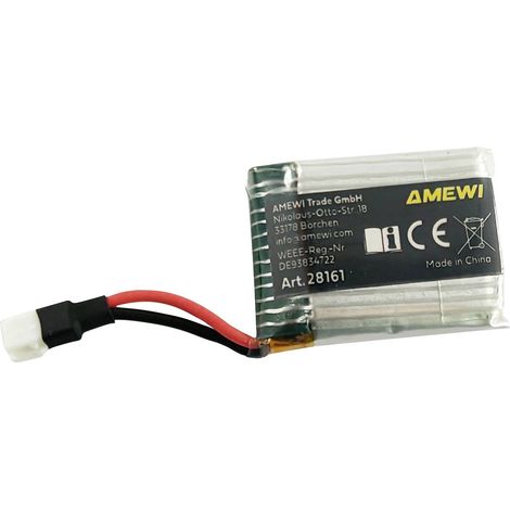 Amewi Pack de batterie (LiPo) 3.7 V 500 mAh Nombre de cellules: 1 Softcase JST