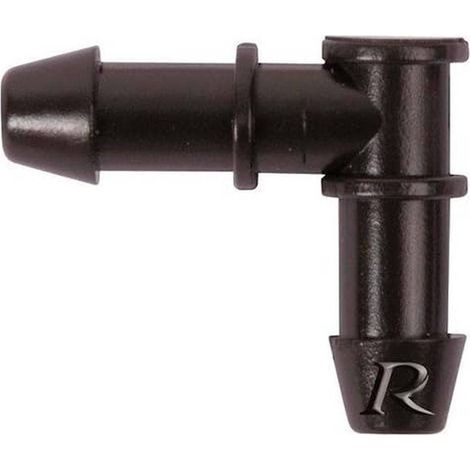 Coude Cannele pour Tuyau D.6 mm - Lot de 10 - Résistant et Durable - Flexible - D-Work