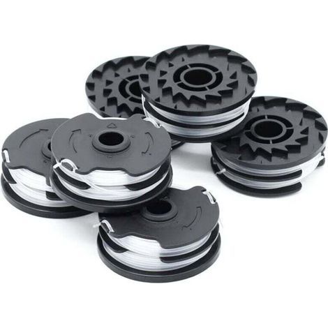 Lot de 6 bobines de fil de rechange 1,6 mm – Longueur 2 x 4 m – Pour débroussailleuses Parkside – Coupe rapide et durable - 20-Li (1/3)
