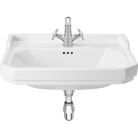 Lavabo de porcelana mural para pedestal - ROCA Longitud: 650 mm