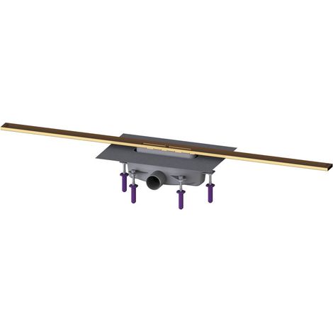 Kessel Duschrinne Linearis Infinity 90 Länge 1100mm DN 50, Bronze gebürstet (1/2)