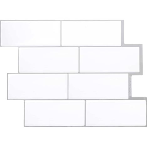 Azulejo de metro 20 pcs Gris 29 x 21 cm Poliuretano y PET vidaXL