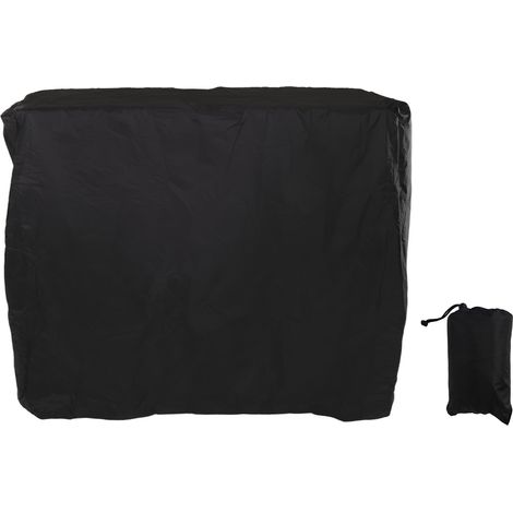 Housse de table de ping-pong noire avec fermeture éclair, revêtement argenté, imperméable et anti-poussière, pour terrasse, 155 x 75 x 150 cm