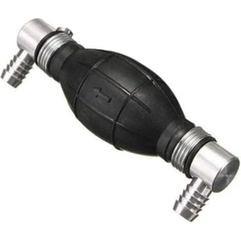 8-mm-Kraftstoffvorförderpumpe, Inline-Handpumpe für Boote, aus Aluminium, universell für Benzin, Diesel, Öl und Wasser - Crezuo