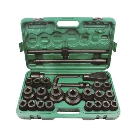 CHIAVI A BUSSOLA ESAGONALI 3/4" E 1" 26 PZ CAMION TRATTORI CON CRICCHETTO (1/2)