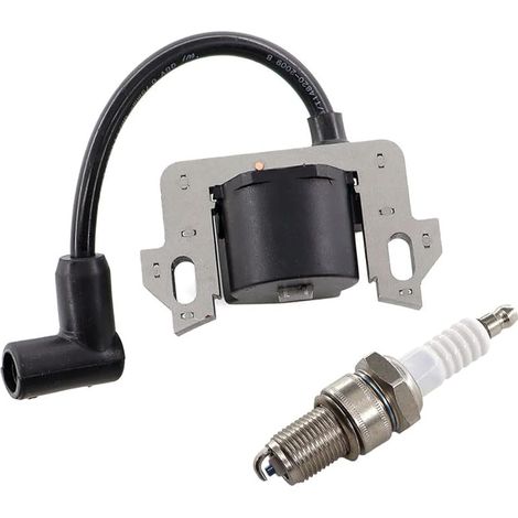 Bobine d'allumage avec bougie d'allumage pour Honda GCV160 GCV135 GCV190 GSV160 GSV190 GC135 GC160 GC190 GC160A GC160LA GC190A GC190LA HRB216 HRR216 HRS216 HRT216 moteurs de tondeuse (1/5)