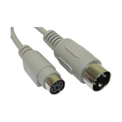Cordon KVM, DIN mâle 5 broches vers Mini DIN 6 broches femelle, longueur 150mm ( Prix pour 1 )