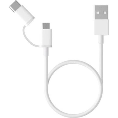 Xiaomi Datenkabel SJX01ZM USB 3.1 zu Micro-USB incl. USB-C Adapter - white (SJV4083TY) (1/2)