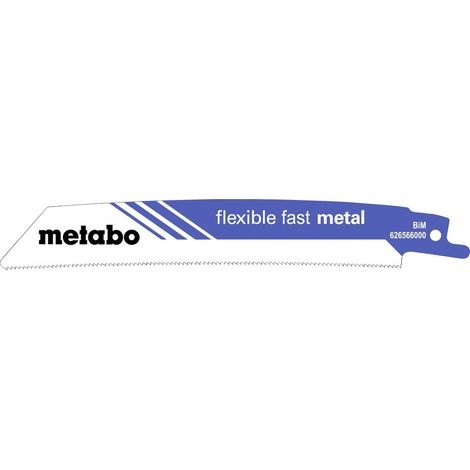 Metabo 626566000 LAME DE SCIE SABRE FLEXIBLE FAST METAL Longueur lame de scie 150 mm 5 pc(s) (1/2)