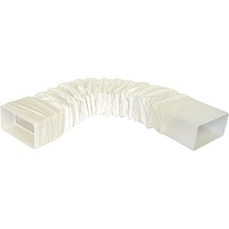 Coude de canal plat FLBF 100 flexible 110 x 55 mm plastique blanc
