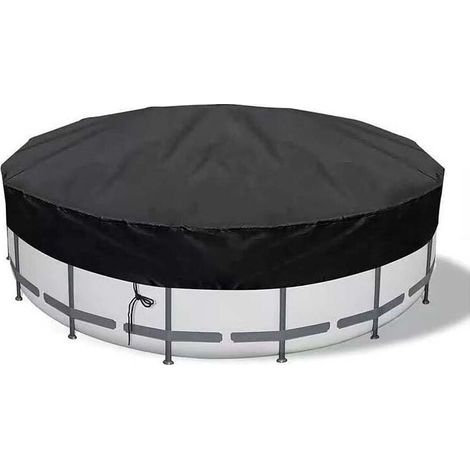 210D Housse de piscine ronde de pour piscines hors sol 183/30cm, couverture solaire, couverture de jacuzzi, housse de réservoir de stock, imperméable, anti-poussière, (1/5)