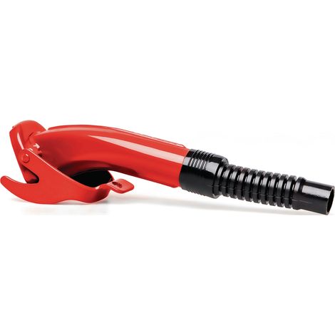 Bec verseur pour essence/diesel sans verrouillage de remplissage défectueux, longueur 280 mm, largeur 68 mm, rouge