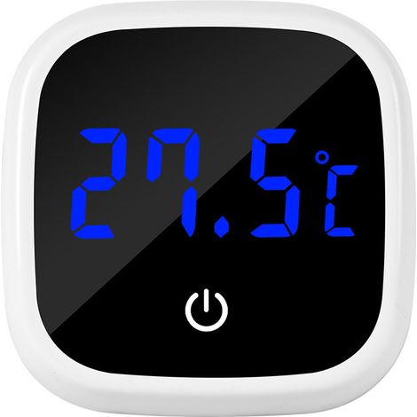 Lntyq Aquarium-Thermometer, digitales LCD-Aquarium-Thermometer mit LED-Touchscreen, genauer Temperatursensor, Mini-Meeresthermometer für Aquarien, Süßwasser, Meerwasser (1/5)