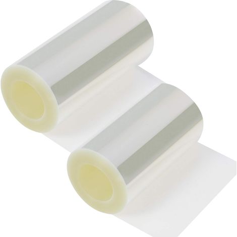 Set of 2 Rhodoid Pastry Rolls 10cm x 8cm and 10cm x 10cm, Transparent Cake Collar, Pastry Circle and Frame for Mousse, Chocolate, Cake Decoration, Keeps Shape (1/5)