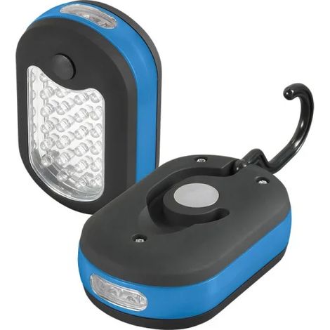 24+3 LED LAMPE DE POCHE TORCHE MAGNETIQUE PORTABLE AVEC CROCHET FERVI O291 (1/3)