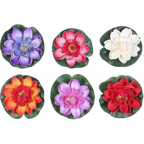Lot de 6 lotus artificiels (1/3)