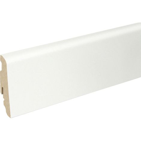 FN Neuhofer Fußleiste 240 cm 58 x 19 mm weiß Leisten (1/3)