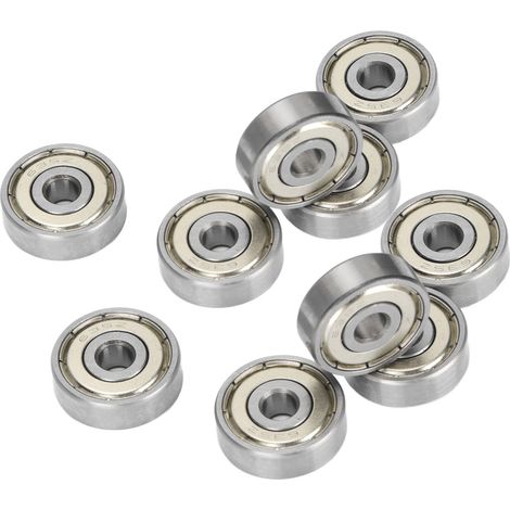 10 Roulements à billes acier 635Z, gorge profonde, double flasque étanche, haute vitesse (1/5)