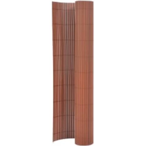 Clôture de jardin-Grillage de jardin double face 90x400 cm Marron (1/5)