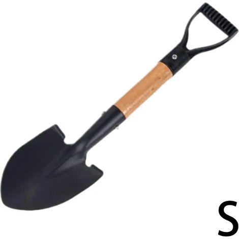 Pelle (36 cm) en acier au manganèse, idéale pour les enfants. Pelle de jardin imperméable et antirouille, parfaite pour la plage et le camping. (1/5)