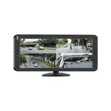 Monitor per telecamera di retromarcia AHD da 12,3" a 4 canali con registrazione DVR (1/3)