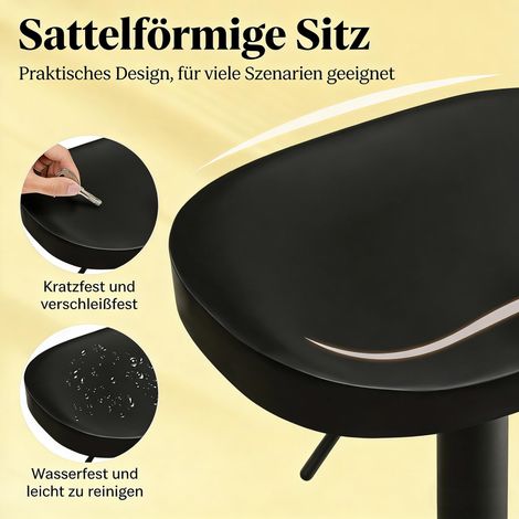Chaises hautes petit-déjeuner & salle à manger modernes, tabourets de bar hauts design scandinave (1 unité incluse) (1/4)