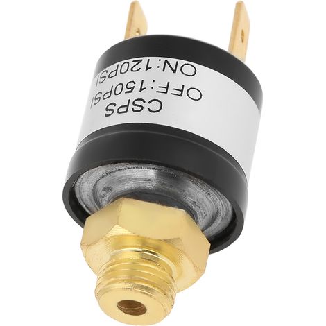 1 pressostat pour compresseur d'air, 120-150 PSI, filetage NPT 1/8". (1/5)