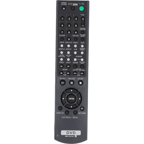 Télécommande De Remplacement Pour Lecteur DVD - Compatible Sony RMT-D159A RMT-D186A RMT-D173A - Matériau ABS Durable - Sans Programmation - 1 Pièce (1/5)