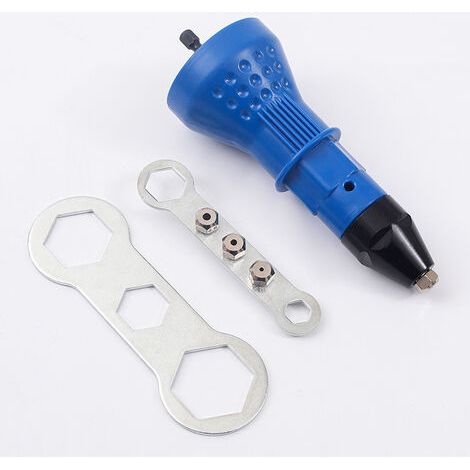 Pistolet à riveter pour perceuse sans fil électrique - Outil de rivetage sans fil - Adaptateur pour perceuse à riveter (1/5)