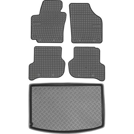 Juego de alfombrillas de goma para coche y maletero para Seat Altea Minivan (2004-2015). (1/5)