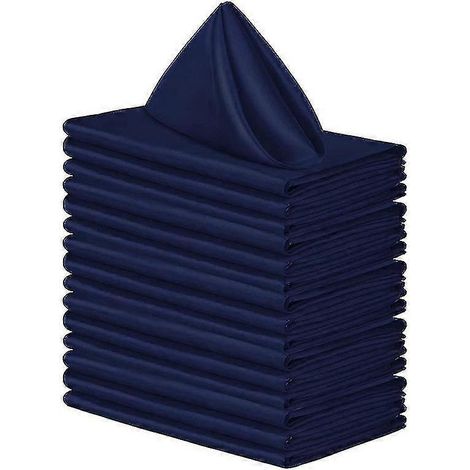 Serviette de table rustique en lin uni de 40 cm (16 pouces), lavable en machine, style champêtre, idéale pour un mariage, une fête prénuptiale ou une table à manger. Jikaixiang