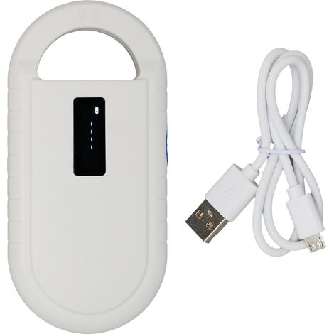 Lecteur de micropuce pour animaux portable rechargeable avec écran rétroéclairé, scanner d'identification pour animaux de compagnie (1/5)
