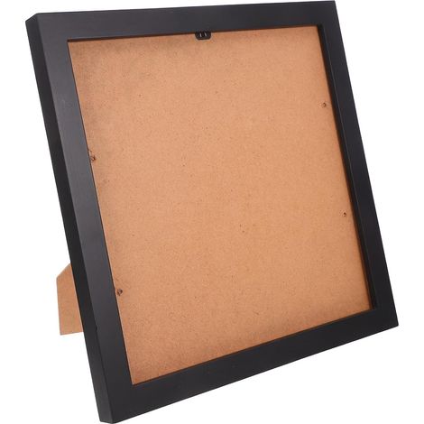 Cadre Présentoir en Bois pour Disque Vinyle Noir, Cadre Mural Protecteur et Polyvalent, pour Décorer Maisons et Salles de Musique Style Minimaliste (1/5)