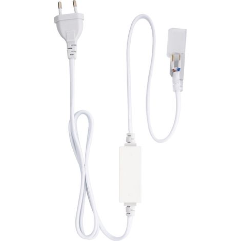 Cavo Raddrizzatore Corrente Striscia Neon LED Regolabile 220V AC 120 LED/m Monocolore IP67 Taglio 100cm