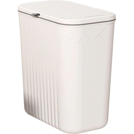 Poubelle murale à suspendre, style Punch, avec couvercle étanche, pour cuisine, salle de bain, salon, grande capacité, idéale pour les placards. (1/5)