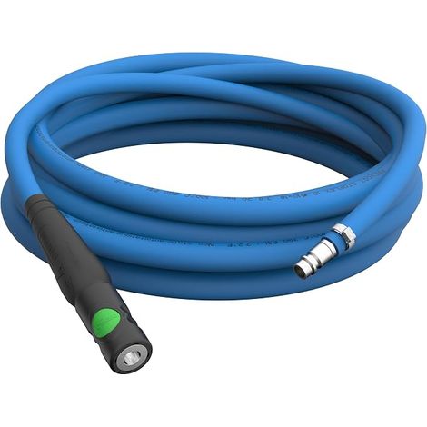 5 m flexible paint hose, diameter 10 mm, set of antistatic compressed air hose + quick coupling crease protection + stainless steel plug-in nozzle up to 50 m choice: 5 m