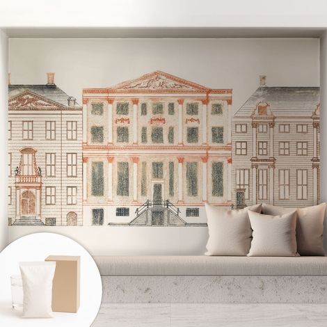 Carta Da Parati - Mural - Con Sala Da Pranzo - Camera Da Letto - Cameretta - Con Colla Gratuita Edifici classici 208x146 cm (1/5)