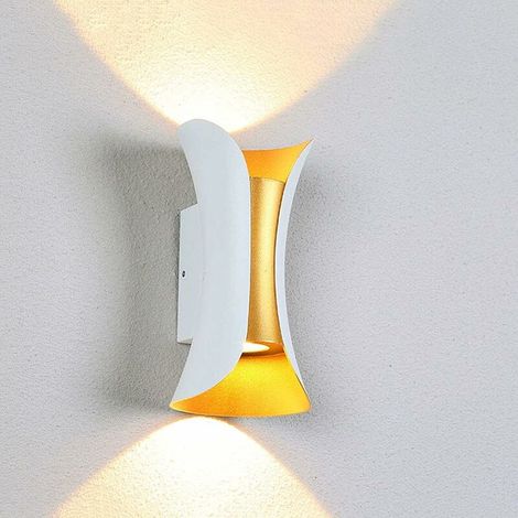 Applique Murale Moderne LED Intérieur Up Down Applique Murale Étanche IP65 Aluminium Appliques Murales pour Couloir, Chevet, Jardin, Salon 6W 6000K (1/5)