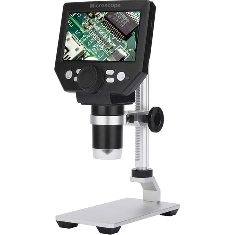 Microscope électronique numérique G1000, grand écran LCD de 4.3 pouces, loupe à Amplification continue 10MP 1-1000X (1/5)