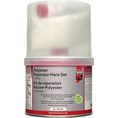 Auto-K Polyester Reparaturharz Set + Härter 500 g Spachtel Spachtelmasse